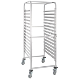 Gastronorm Racking Trolley | Commercial Kitchen Trolley | 15 Level Storage | Vogue GG499