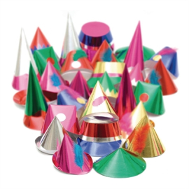 Adult Party Hats | Disposable Celebration Headwear | Pack of 100 | Rialto GE917