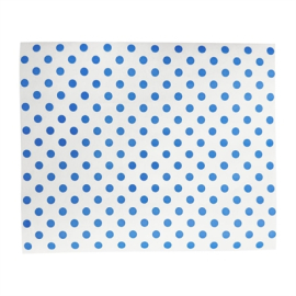 Compostable Burger Wraps | Blue Dot Greaseproof Paper | 250x200mm | Commercial Food Packaging | Fiesta HY791