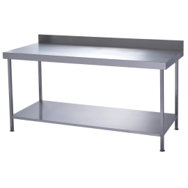Stainless Steel Wall Table | Kitchen Prep Table | Fully Welded with Undershelf | 1200x600mm | Parry FWWT1200-U