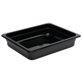 Polycarbonate 1/2 Gastronorm Container | GN Pan | 65mm Deep Black | Vogue U458