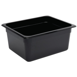 Polycarbonate Gastronorm Container | 1/2 GN Pan | 150mm Black | Vogue U460