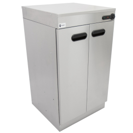 Commercial Double Door Plate Warmer | Heated Cabinet | Stainless Steel Body | Parry 1863