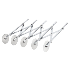 Plain Dough Cutter | 5 Wheel Pastry Cutter | Professional Baking Tool | Schneider GT135