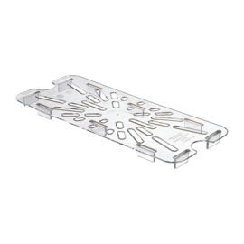 Polycarbonate Gastronorm Pan Drain Shelf | 1/3 GN Pan Drainer | Food Storage Accessory | Cambro DM712