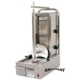 Commercial Kebab Grill | Gas Shawarma Machine | 2 Burner Compact | Archway 2CPT