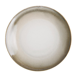 Coupe Plates | Birch Taupe Plates | 205mm Diameter | Olympia DR782