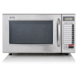 Commercial Microwave Oven | 1000W Professional Microwave | Stainless Steel | Sharp R21AT