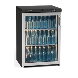 Commercial Back Bar Bottle Cooler | Single Door Drinks Fridge | 150L Capacity | Gamko LG3/150LGCS