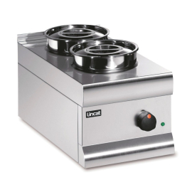 Lincat BS3 Silverlink 600 Electric Counter-top Bain Marie - Dry Heat - Round Pots - Base 2 Pots 