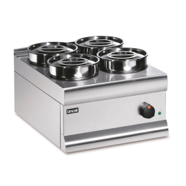 Commercial Bain Marie | Dry Heat Countertop Food Warmer | 4 Round Pots | Lincat BS4