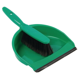Jantex Soft Dustpan and Brush Set Green CC933