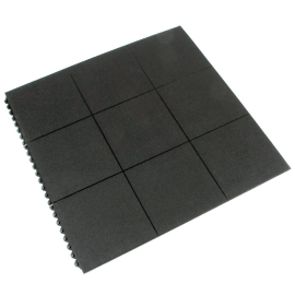 Rubber Paving Tile Matting | Anti-Slip Safety Flooring | Interlocking Rubber Tiles | CC966