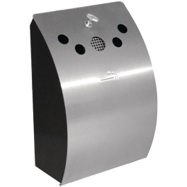 Wall Mounted Ashtray | Outdoor Cigarette Receptacle | Stainless Steel | Bolero CE178