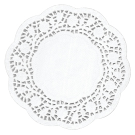 Paper Doily Round 6.5in | Round Paper Lace Doilies | Food Presentation | Fiesta CE991