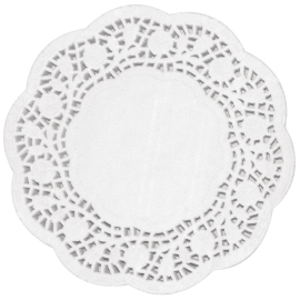 Round Paper Doily | Disposable Lace Doily | 9.5in Diameter | Fiesta CE992