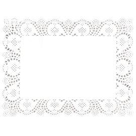 Paper Doily Rectangular | Decorative Table Lining | Food Presentation | Fiesta CE994