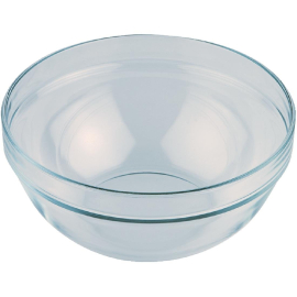 Large Glass Bowl | 230mm Glass Serving Bowl | Round Presentation Bowl | APS CF286