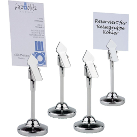 Table Number Grips | Restaurant Table Markers | 105mm Stainless Steel | CF308
