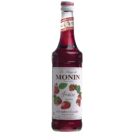 Strawberry Syrup | Fruit Flavoured Syrup | 70cl Glass Bottle | Monin CF717