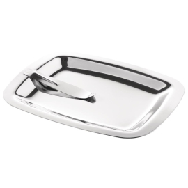 Stainless Steel Tip Tray | Bill Holder | Square Design with Clip | Olympia CM759