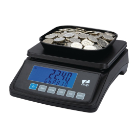 Coin Counting Scale | Digital Money Counter | Fast Accurate Counting | ZZap MS10 DB075