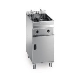 Commercial Freestanding Fryer | Single Tank Twin Basket Fryer | Electric Deep Fryer | Valentine Evo 400