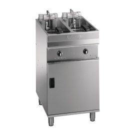 Commercial Twin Basket Fryer | Double Deep Fat Fryer with Filtration | Freestanding | Valentine Evo 2525P