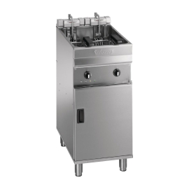 Commercial Twin Basket Fryer | Freestanding Fryer with Filtration | Deep Fat Fryer | Valentine Evo 400P