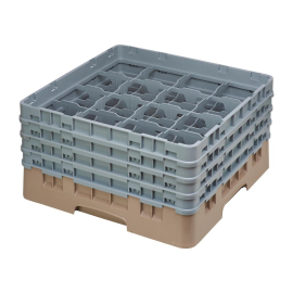 Glass Rack | Dishwasher Rack | 16 Compartments | 215mm Max Height | Cambro Camrack DE784