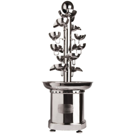 Chocolate Fountain With Cascade Waterfall | Commercial Chocolate Fondue Machine | 3 Tier Stainless Steel | JM Posner SQ2 DK856