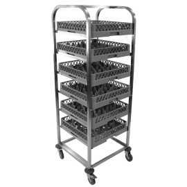Commercial Dishwasher Basket Trolley | Stainless Steel Transport Cart | Kitchen Storage Solution | Craven DI1-Z