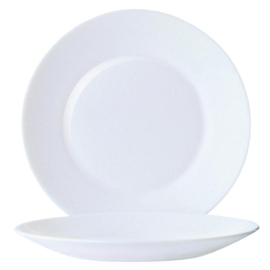 Arcoroc Opal Restaurant Wide Rim Plates 235mm DP065