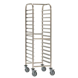 Stainless Steel Trolley | 15 Shelves | Commercial Baking Rack | EAIS DP298