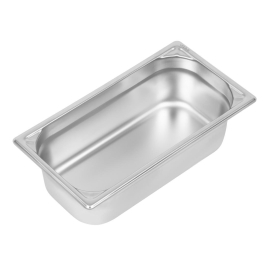 Vogue Heavy Duty Stainless Steel 1/3 Gastronorm Pan 100mm DW443