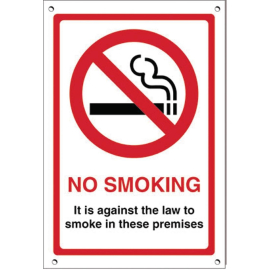 No Smoking Premises Sign G537