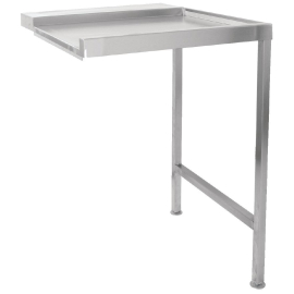 Commercial Pass Through Dishwasher Table | Right Hand Entry Table | Self Assembly | Classeq 650-1100mm