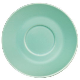 Cafe Saucers | Aqua Blue Coffee Saucers | 145mm Diameter | Olympia GL464