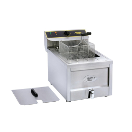 Commercial Single Tank Electric Fryer | Countertop Deep Fat Fryer | Single Basket | Roller Grill RFE12