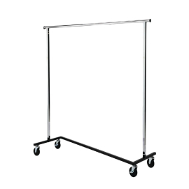 Commercial Garment Rail | Clothing Rail | Chrome Steel Frame | Bolero GR300