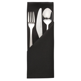 Occasions Polyester Napkins Black HB561