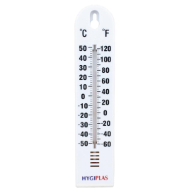 Commercial Wall Thermometer | Temperature Monitor | -30°C to 60°C Range | Hygiplas J228