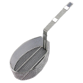Commercial Oval Frying Basket | Deep Fryer Accessory | Stainless Steel Mesh | Vogue J678