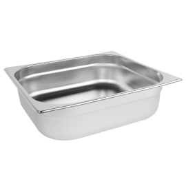 Vogue Stainless Steel 2/3 Gastronorm Pan 100mm K812