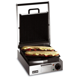 Countertop Panini Grill | Electric Panini Press | Ribbed Plates | Lincat LPG Lynx 400