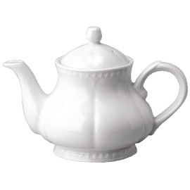 Teapot | White Porcelain Teapot | 600ml Capacity | Churchill Buckingham P865