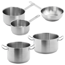Special Offer - 5 Vogue Pack Of Casserole, Stew and Saute Pans S121