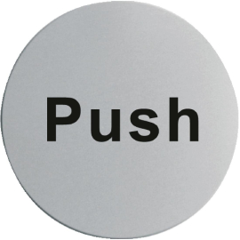 Door Sign Push | Stainless Steel Push Sign | Commercial Door Plate | Olympia U063