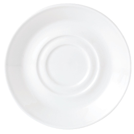 Steelite Simplicity White Low Cup Saucers 165mm V0097