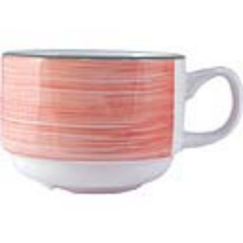 Stacking Cups | 200ml Coffee Cups | Pink Slimline | Steelite Rio V3158